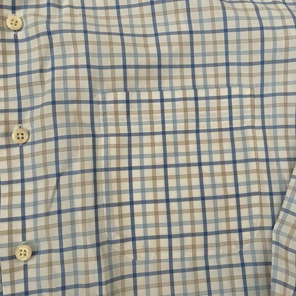 Peter Millar Multicolor Plaid Long Sleeve Button Up Dress Shirt XL ( A-144) - Picture 5 of 5
